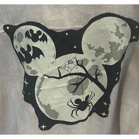 Mickey Mouse Fleece Flannel Shirt Shacket XXL Beige Oversized Unique Halloween - Picture 2 of 6
